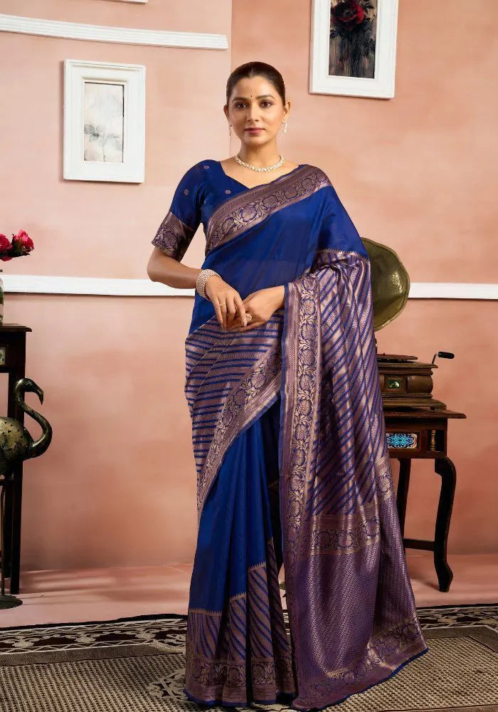 Royal Banarasi Silk Saree with Traditional Weaving Design