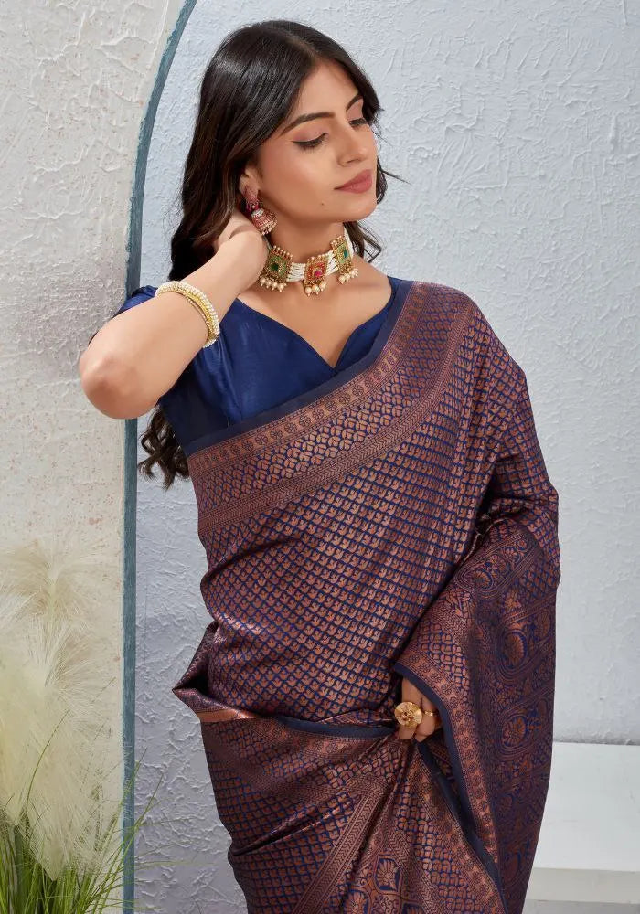 Classic Banarasi Silk Saree for Wedding & Party Wear