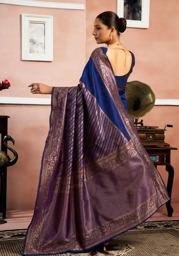 Royal Banarasi Silk Saree with Traditional Weaving Design