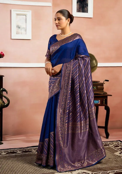 Royal Banarasi Silk Saree with Traditional Weaving Design