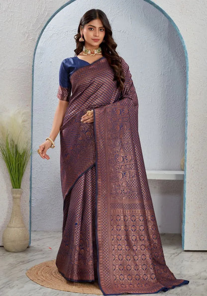 Classic Banarasi Silk Saree for Wedding & Party Wear