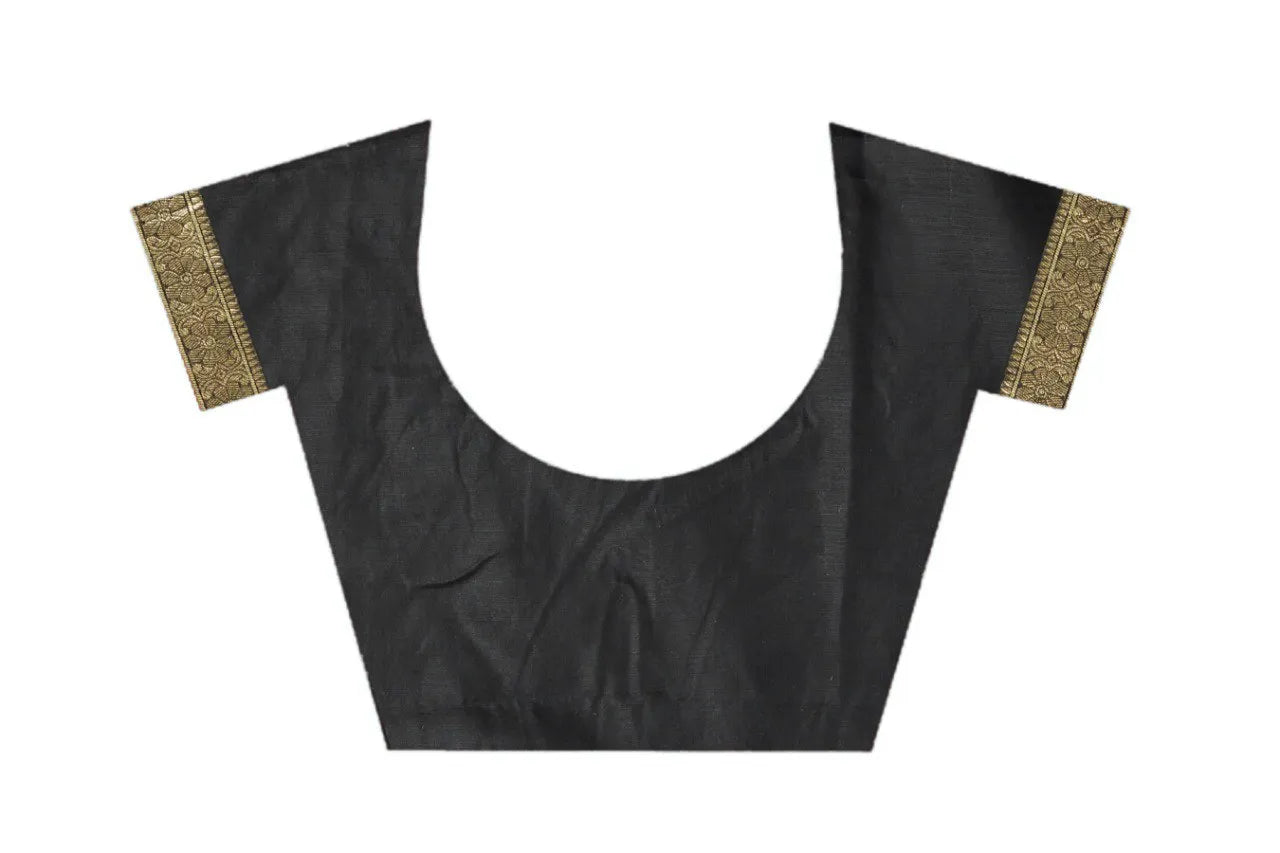 Classic Handwoven Silk Saree with Contrast Pallu