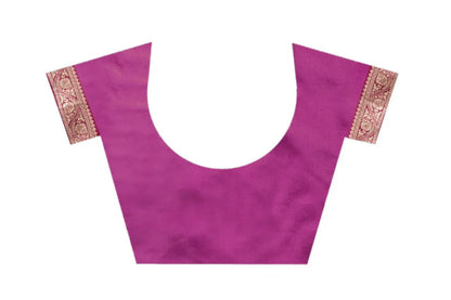 Royal Kanjivaram Silk Saree with Golden Paisley Zari Work