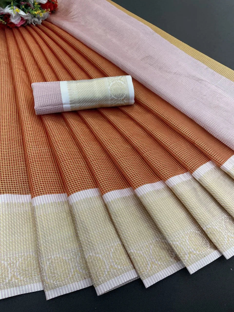 Traditional Yellow Silk Saree with Elegant Golden Zari Weaving