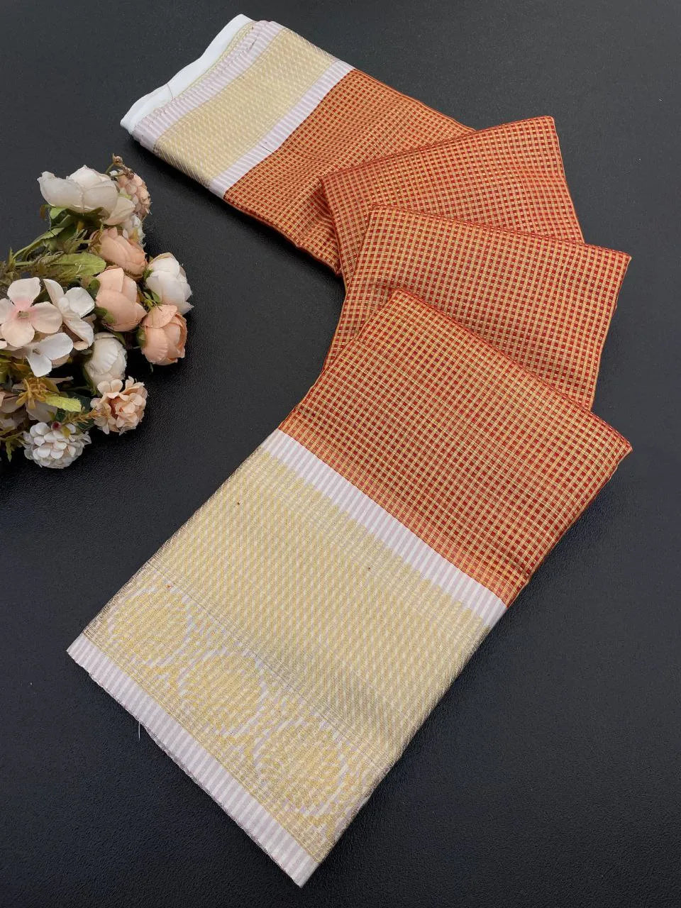 Traditional Yellow Silk Saree with Elegant Golden Zari Weaving
