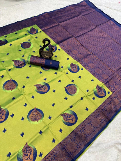 Classic Handwoven Silk Saree for Wedding & Celebrations