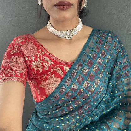 Timeless Elegance in Traditional Woven Saree