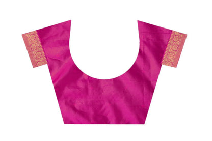 Royal Kanjivaram Silk Saree with Golden Paisley Zari Work