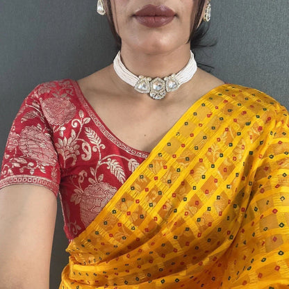 Timeless Elegance in Traditional Woven Saree